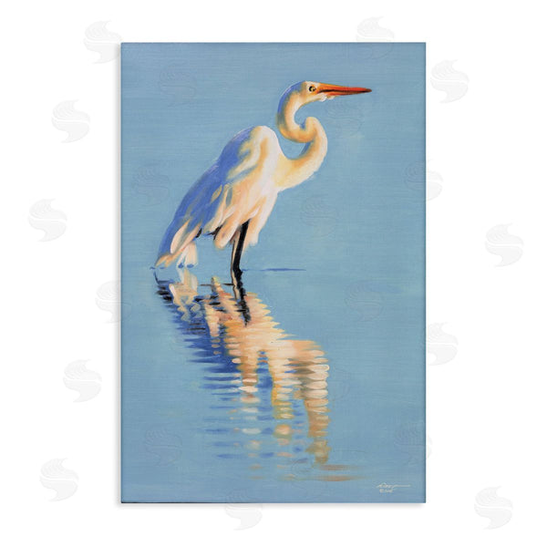 stupell industries D. Rust | Blue Egret Reflection