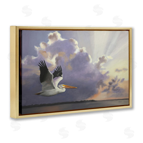 Stupell Industries D. Rust | Dawn Sunrise Pelican