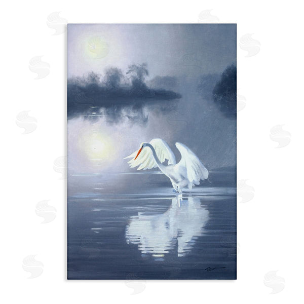 stupell industries D. Rust | Egret on Stormy Waters