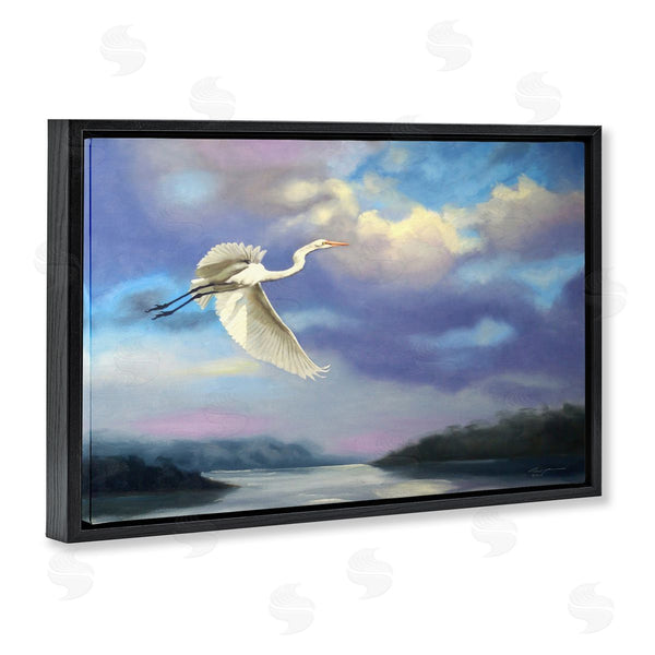 Stupell Industries D. Rust | Egret Over Clouds