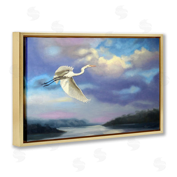 Stupell Industries D. Rust | Egret Over Clouds