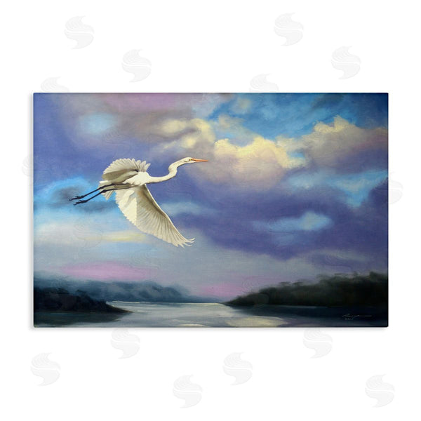stupell industries D. Rust | Egret Over Clouds