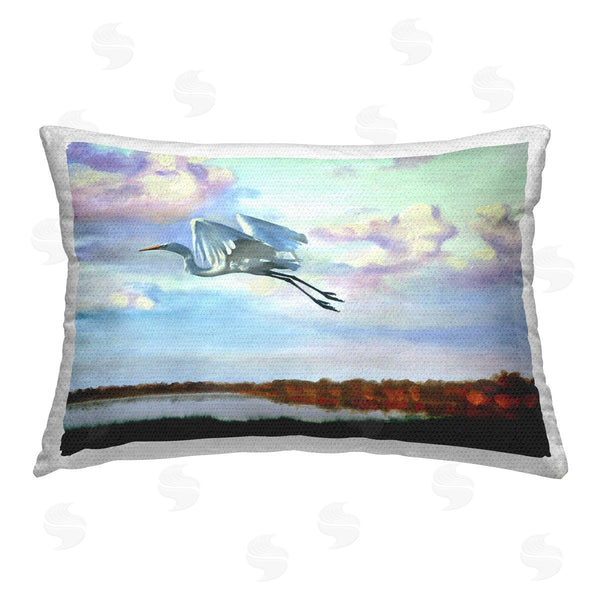 Stupell Industries D. Rust | Egret Over Lake Shore