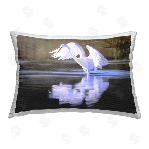 Stupell Industries D. Rust | Egret With Water Ripples