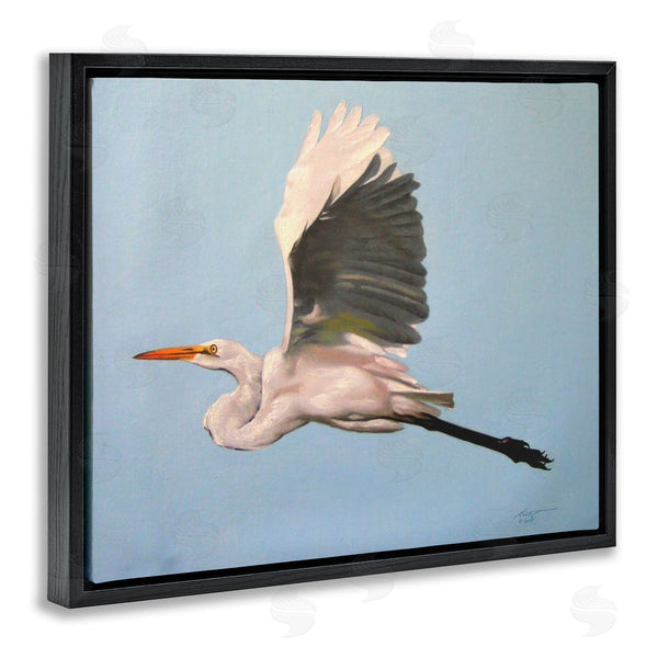 Stupell Industries D. Rust | Graceful Egret Flying