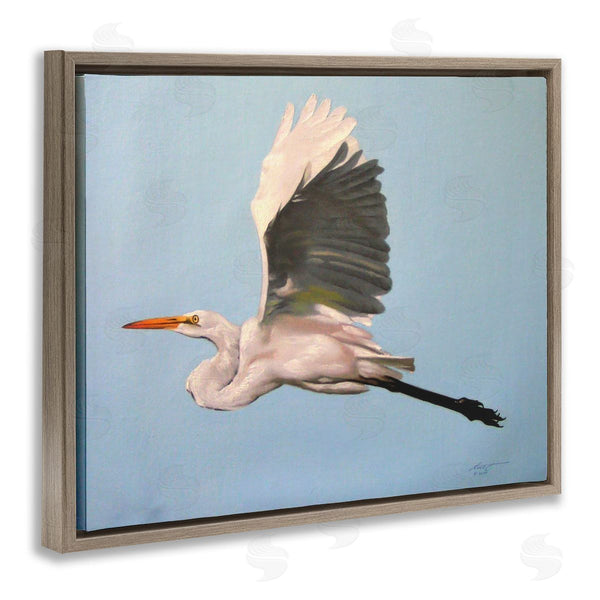 Stupell Industries D. Rust | Graceful Egret Flying