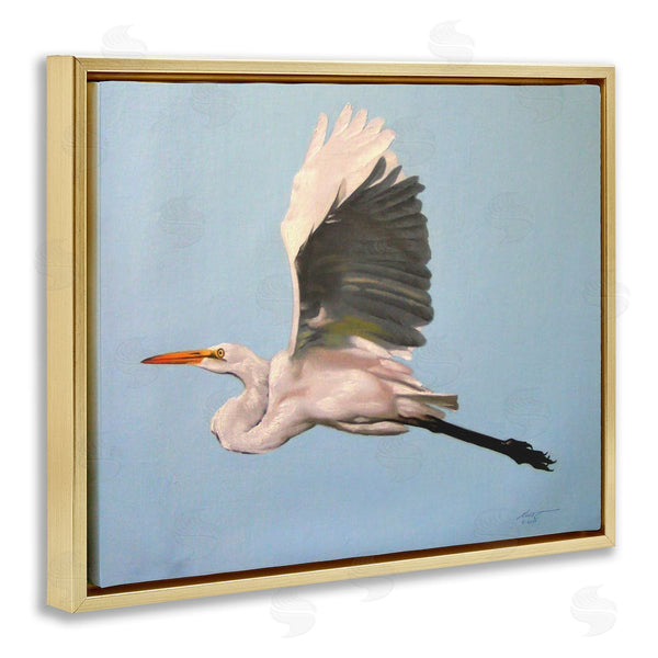 Stupell Industries D. Rust | Graceful Egret Flying