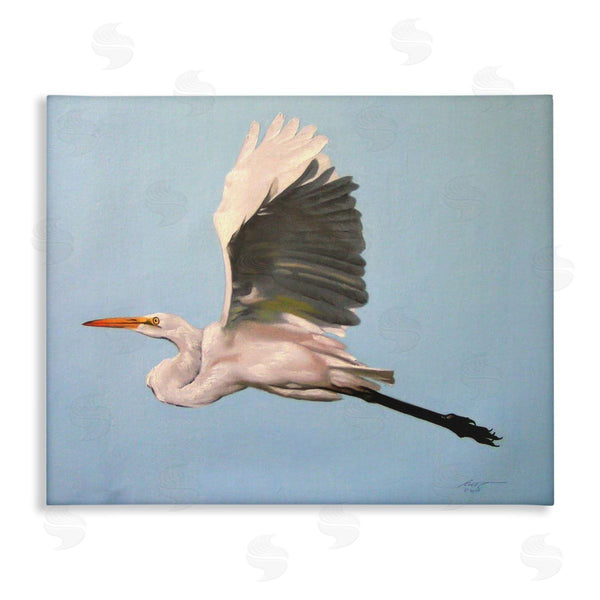 stupell industries D. Rust | Graceful Egret Flying