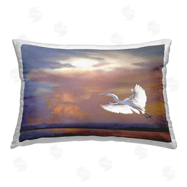 Stupell Industries D. Rust | Heron Flying With Sunset