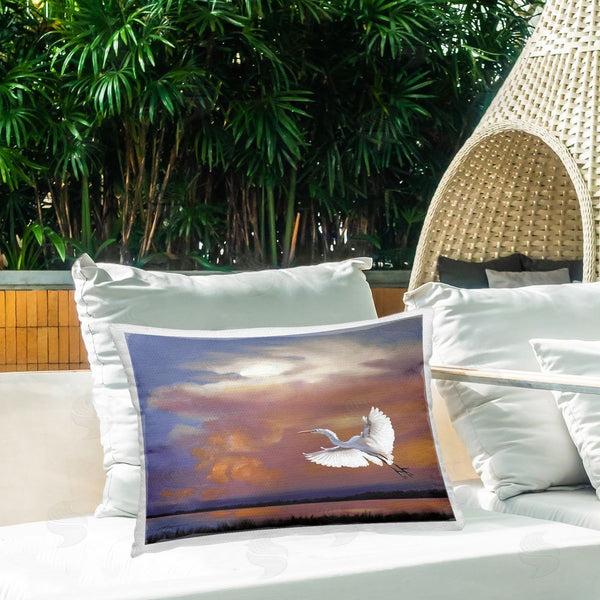 Stupell Industries D. Rust | Heron Flying With Sunset