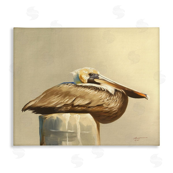 stupell industries D. Rust | Pelican Resting on Dock