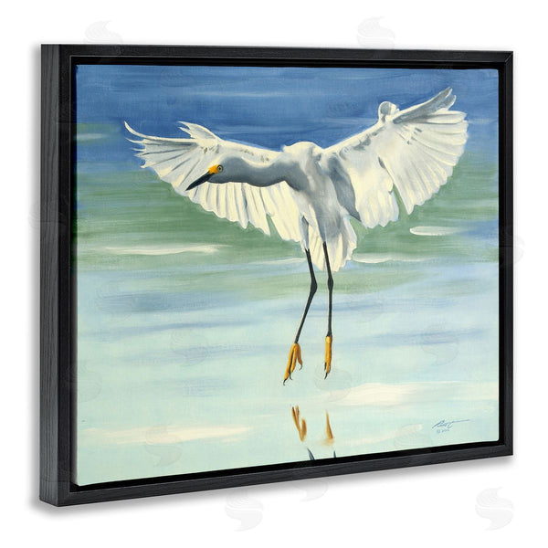 Stupell Industries D. Rust | Snowy Egret On Beach