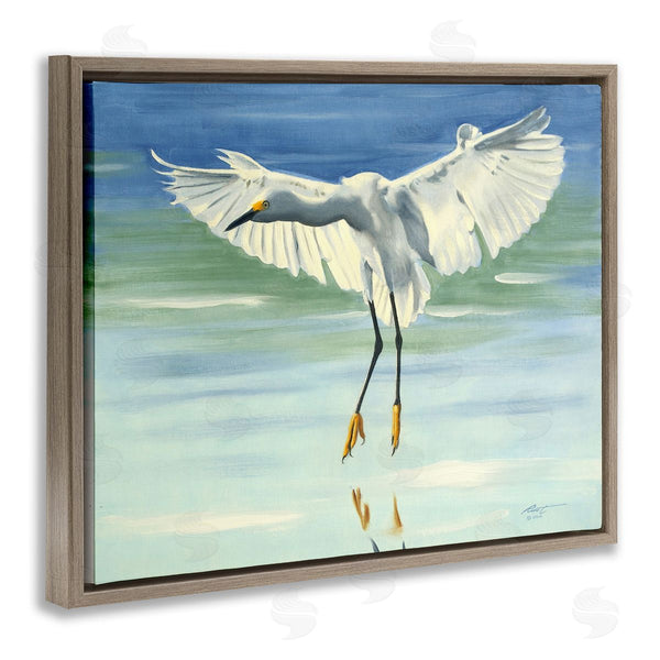 Stupell Industries D. Rust | Snowy Egret On Beach