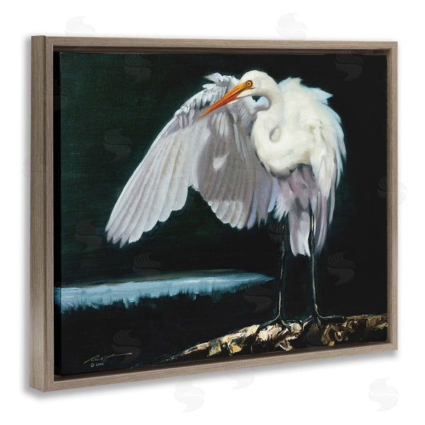 Stupell Industries D. Rust | Stoic Heron Standing