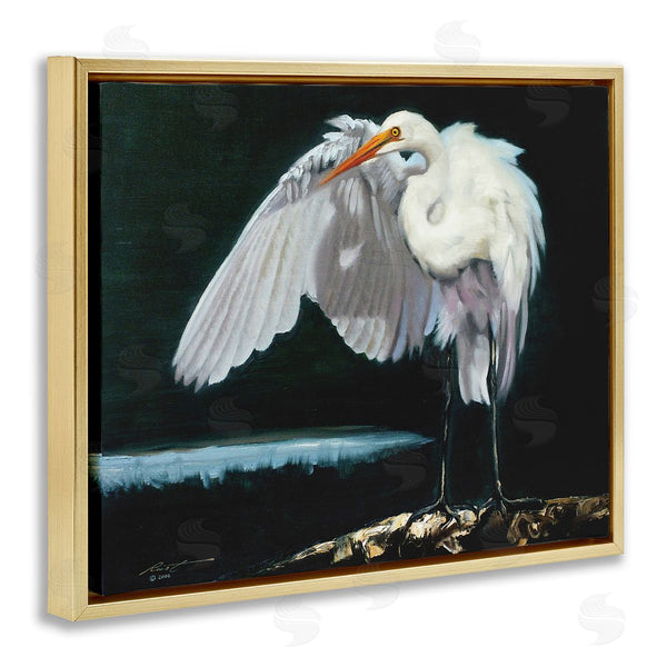Stupell Industries D. Rust | Stoic Heron Standing