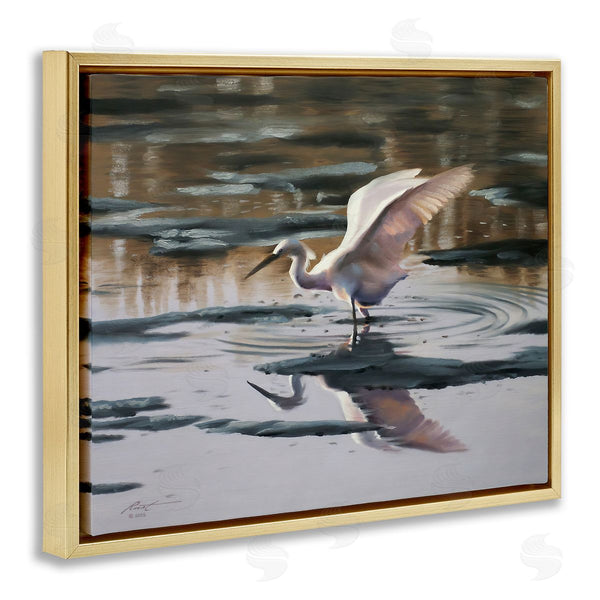 Stupell Industries D. Rust | Swan Landing In Water