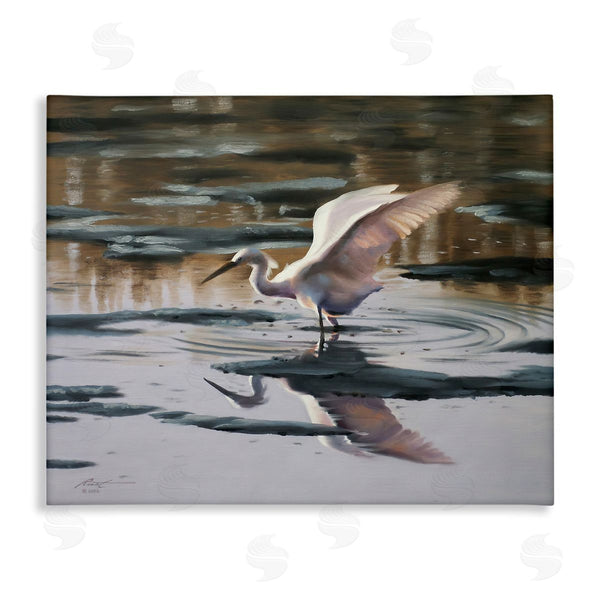 stupell industries D. Rust | Swan Landing in Water