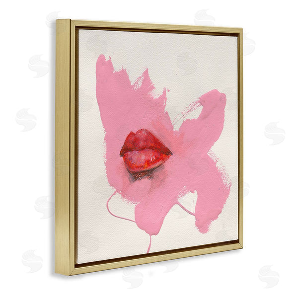 Stupell Industries Daniel Houston | Red Lips On Pink
