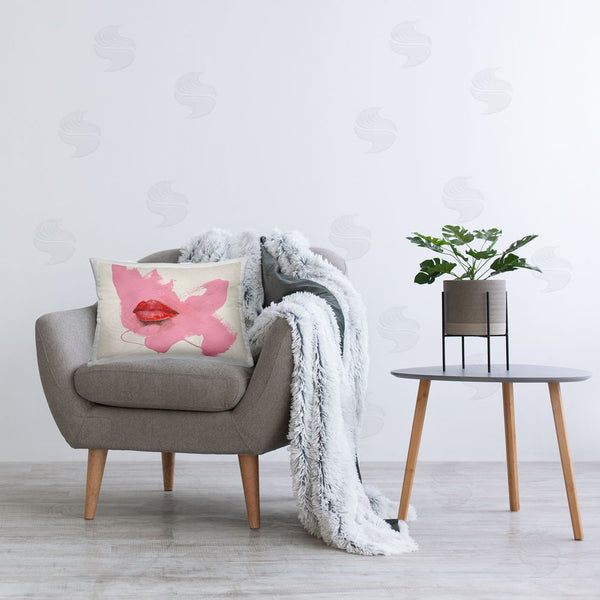 Stupell Industries Daniel Houston | Red Lips On Pink