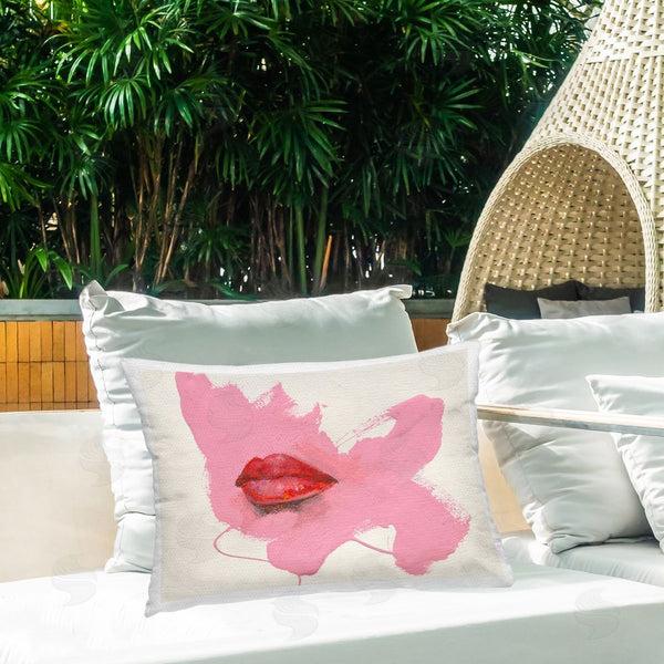 Stupell Industries Daniel Houston | Red Lips On Pink