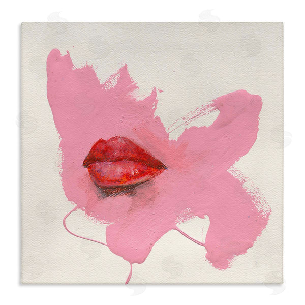 stupell industries Daniel Houston | Red Lips on Pink