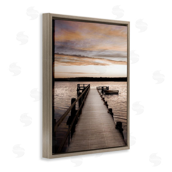 Stupell Industries Danita Delimont | Boat & Beach Pier