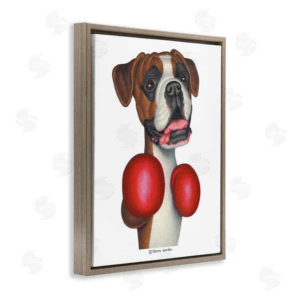 Stupell Industries Danny Gordan | Boxing Boxer Dog