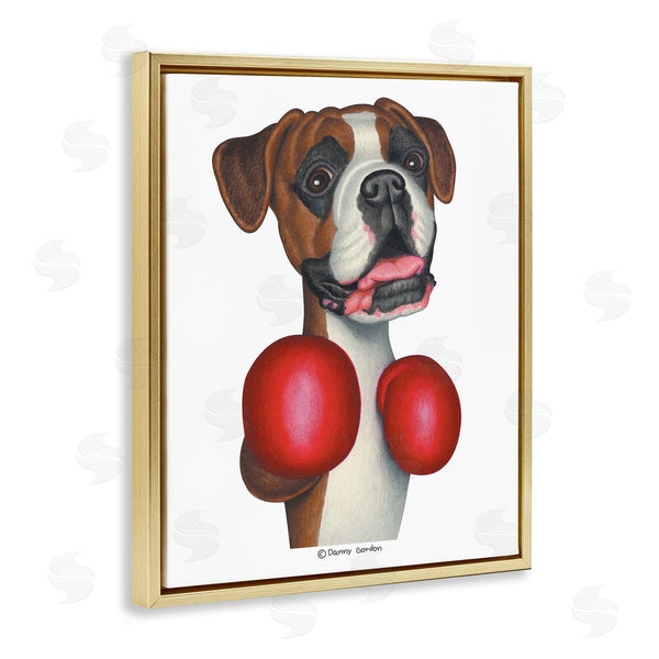 Stupell Industries Danny Gordan | Boxing Boxer Dog