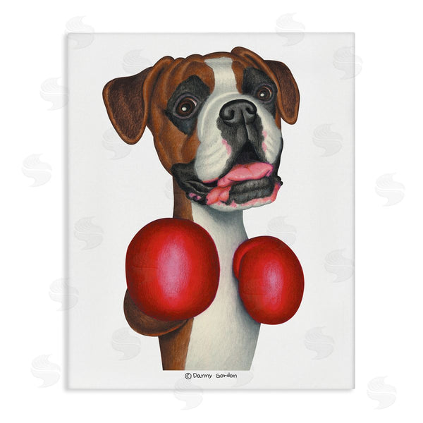 stupell industries Danny Gordan | Boxing Boxer Dog