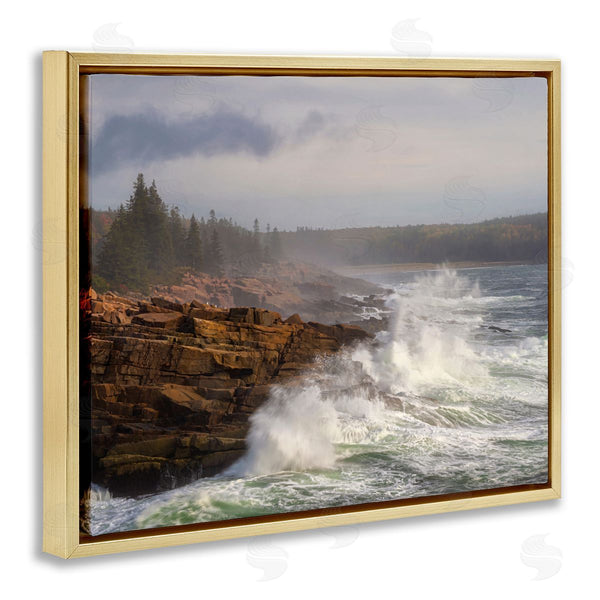 Stupell Industries Danny Head | Rough Waves On Cliff