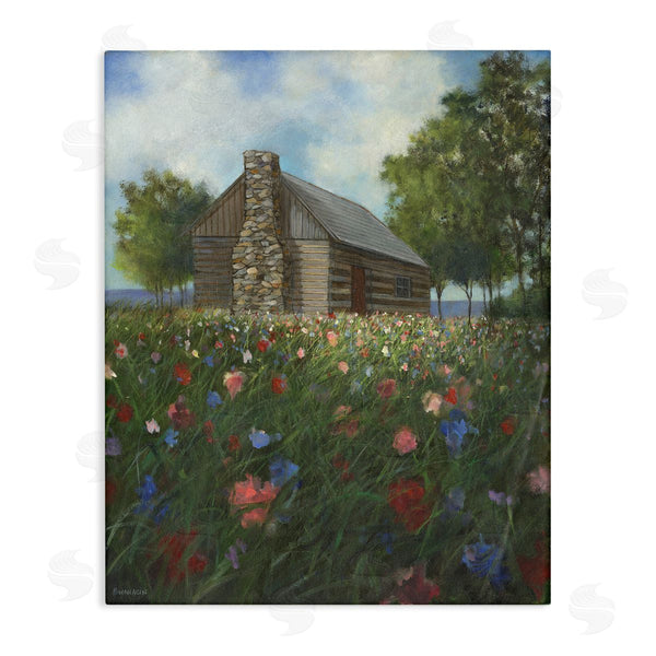 stupell industries David Swanagin | Log Cabin Meadow