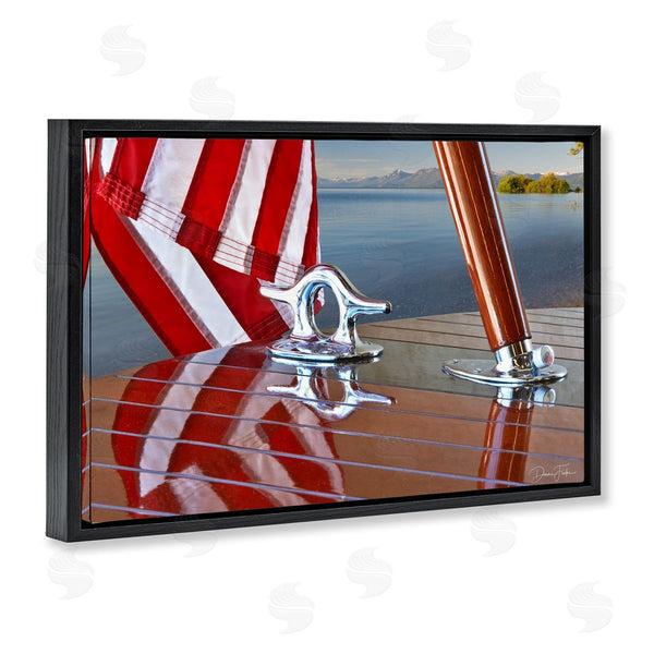 Stupell Industries Dennis Frates | Flag On Boat Hull