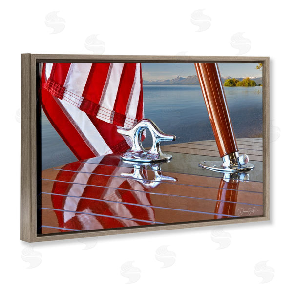 Stupell Industries Dennis Frates | Flag On Boat Hull