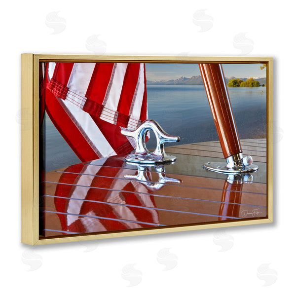 Stupell Industries Dennis Frates | Flag On Boat Hull
