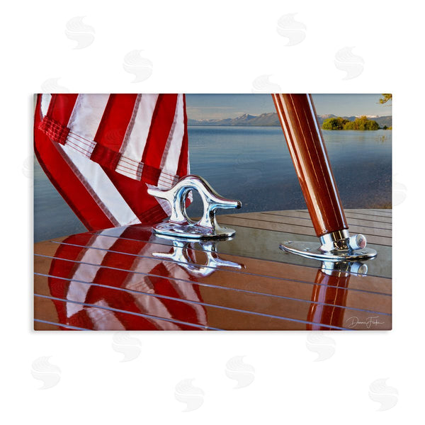 stupell industries Dennis Frates | Flag On Boat Hull