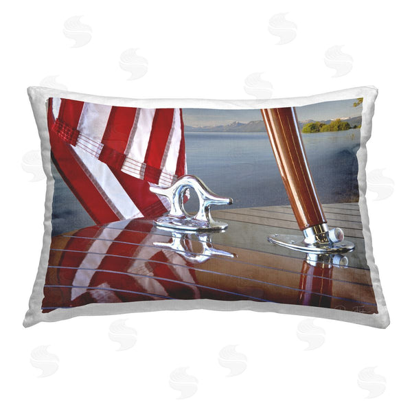 stupell industries Dennis Frates | Flag On Boat Hull