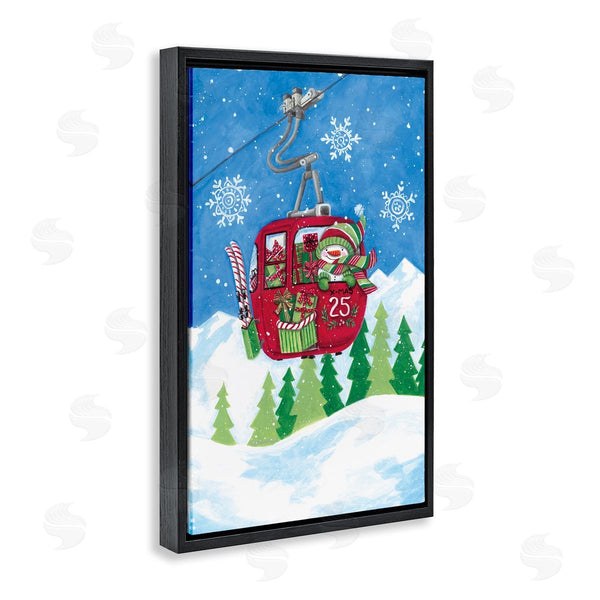 Stupell Industries Diane Kater | Snowman On Ski Lift