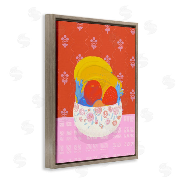 Stupell Industries Dina Riddle | Fruit Bowl Bold Red