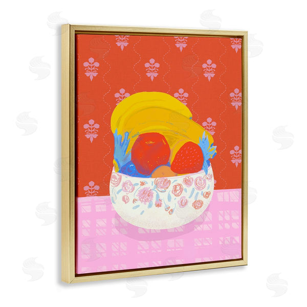 Stupell Industries Dina Riddle | Fruit Bowl Bold Red