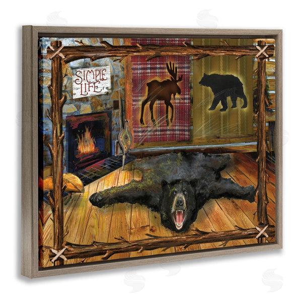 Stupell Industries Ed Wargo | Rustic Cabin Interior