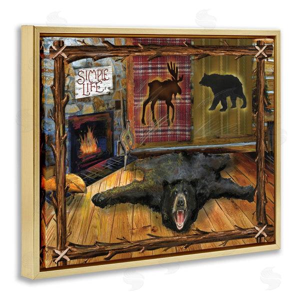 Stupell Industries Ed Wargo | Rustic Cabin Interior