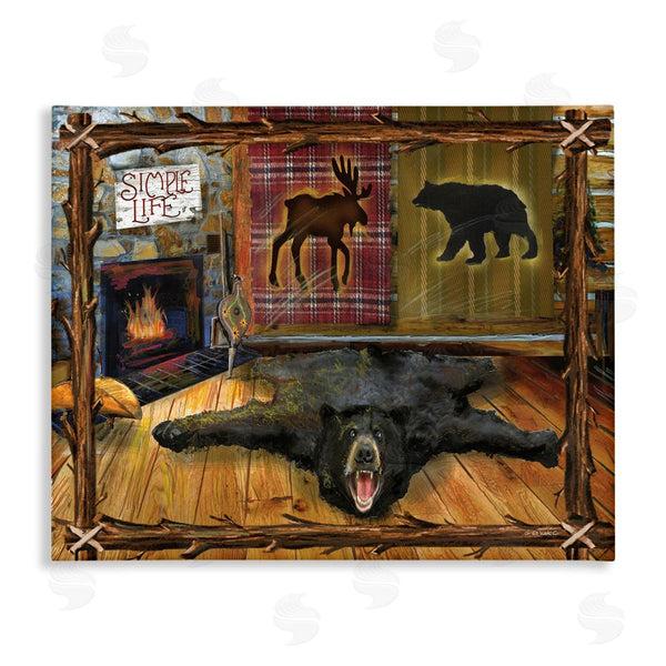 stupell industries Ed Wargo | Rustic Cabin Interior