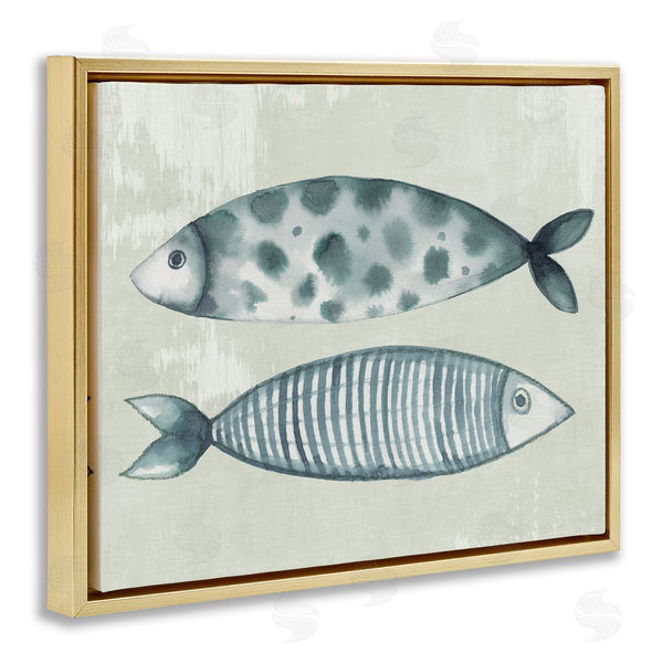 Stupell Industries Eli Jones | Dotted & Striped Fish