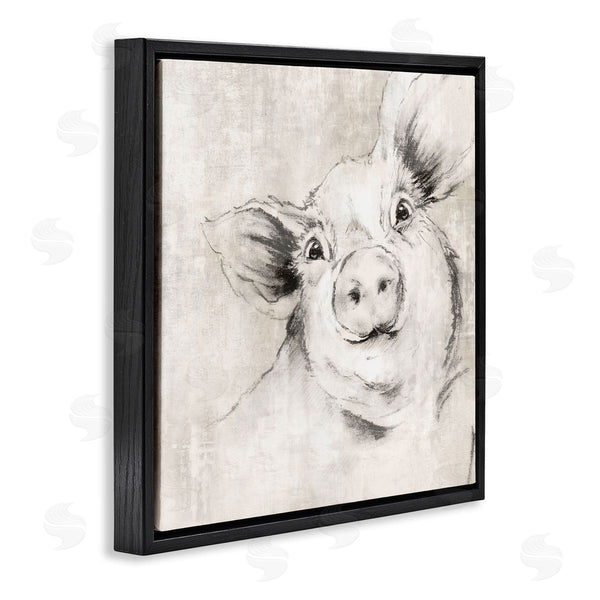 Stupell Industries Eli Jones | Pig Sketch Impression