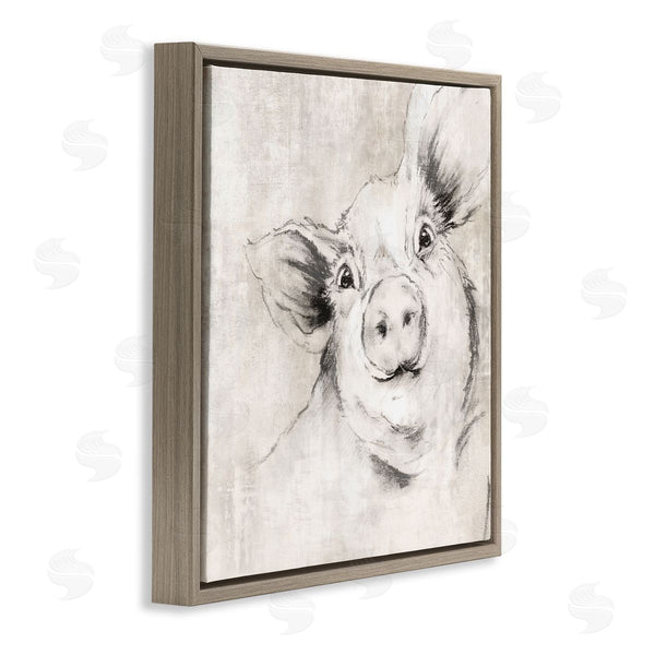 Stupell Industries Eli Jones | Pig Sketch Impression