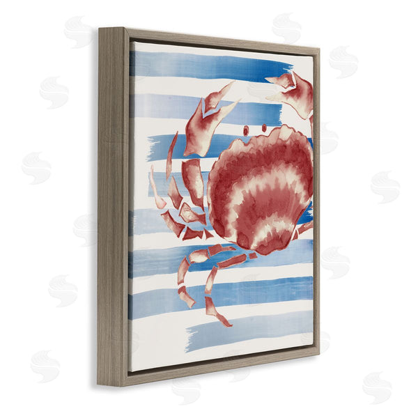 Stupell Industries Eli Jones | Striped Claw Crab