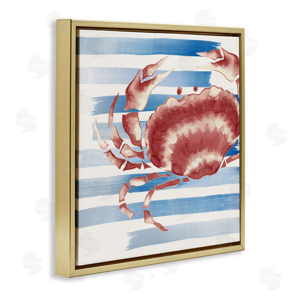 Stupell Industries Eli Jones | Striped Claw Crab