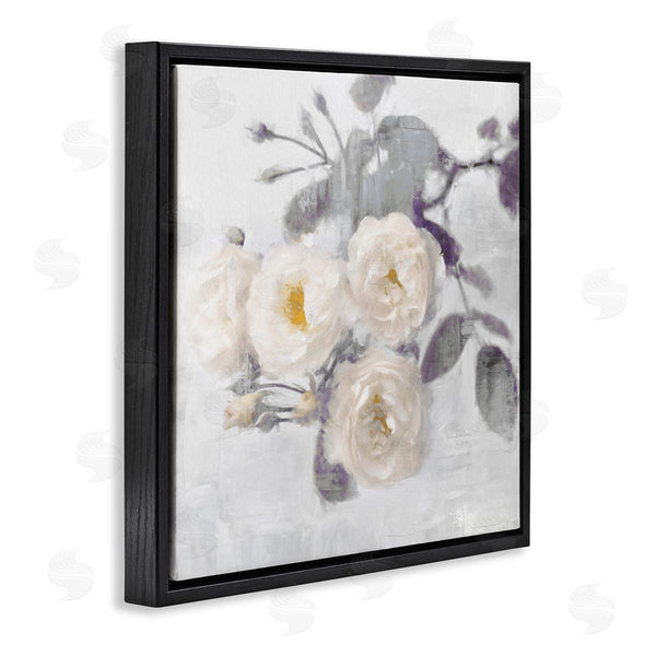 Stupell Industries Emily Ford | White Blooms On Grey