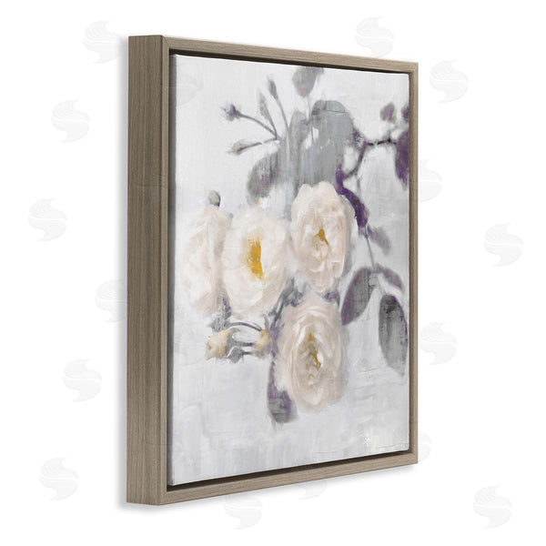 Stupell Industries Emily Ford | White Blooms On Grey