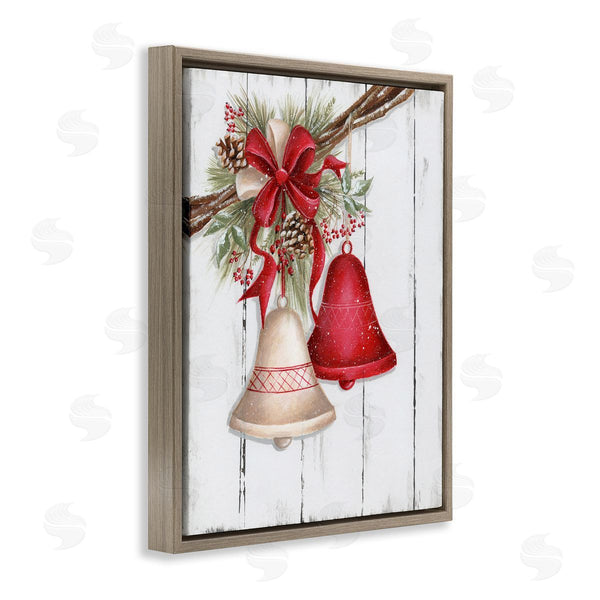 Stupell Industries Emma Leach | Rustic Winter Bells
